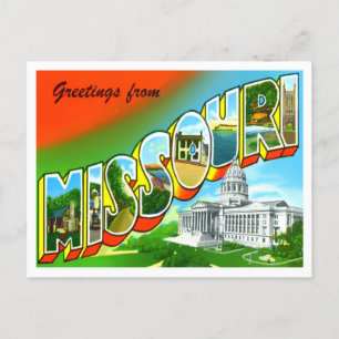 Missouri  Big Letters Briefkaart