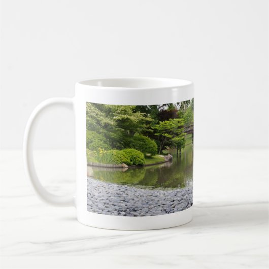 Missouri Botanique Garden Japonais Drum Bridge Mug (Gauche)