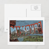 Missouri (Bridge-Uitzicht) - Grote letterscènes Briefkaart (Voorkant / Achterkant)