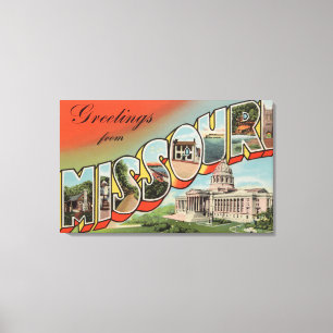 Missouri (Capital Building) — Grote brief Canvas Afdruk