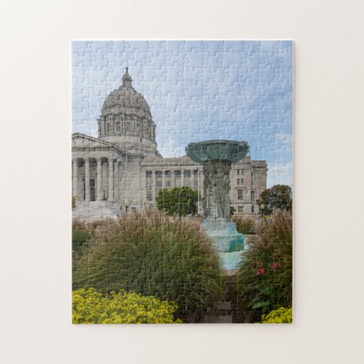Missouri Capitol en fontein Legpuzzel (Verticaal)