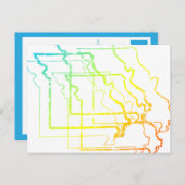 missouri chill blur briefkaart (Voorkant / Achterkant)