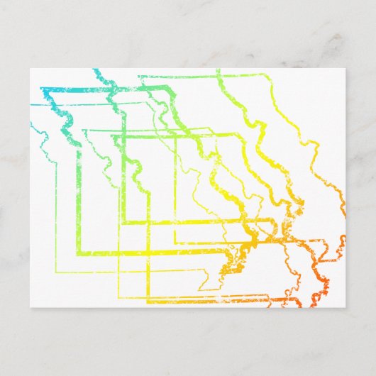missouri chill blur briefkaart (Voorkant)