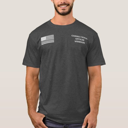 Missouri Correctional Officer Thin Grey Line T-shirt (Voorkant)