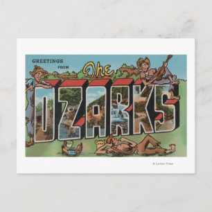 Missouri - De Ozarks - Grote Letter-scènes 2 Briefkaart