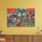 Missouri - De Ozarks - Grote Letter-scènes 2 Canvas Afdruk (Insitu (Woonkamer))