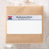 Missouri Flag Header Verzendlabel (Insitu)