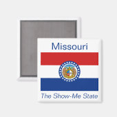 Missouri Flag Magnet Magneet (Voorkant / Achterkant)