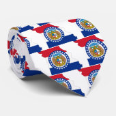 Missouri Flag Map Stropdas (Opgerold)