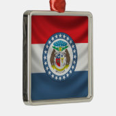 Missouri Flag Metalen Ornament (Rechts)