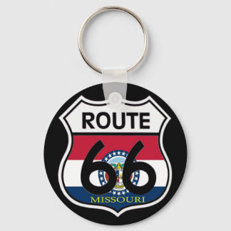 Missouri Flag Route 66 Shield Sleutelhanger