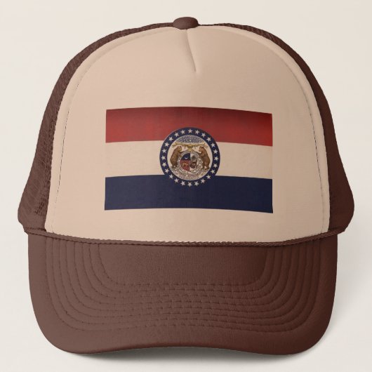 Missouri Flag Trucker Hat Pet (Voorkant)