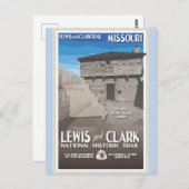  Missouri Fort Osage Revel Briefkaart (Voorkant / Achterkant)