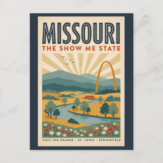 Missouri Gateway Arch Illustratie Reis Kunst Briefkaart