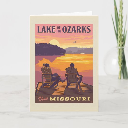 Missouri | Het meer van de Ozarks Kaart (Voorkant)