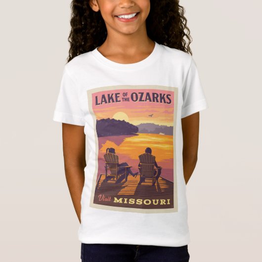 Missouri | Het meer van de Ozarks T-shirt (Voorkant)