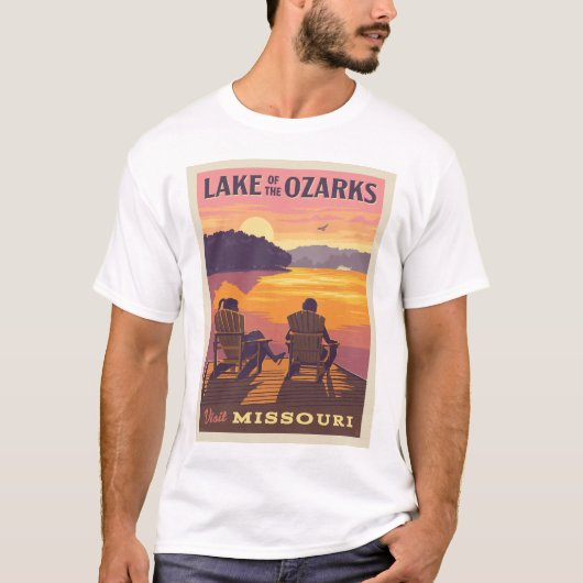 Missouri | Het meer van de Ozarks T-shirt (Voorkant)