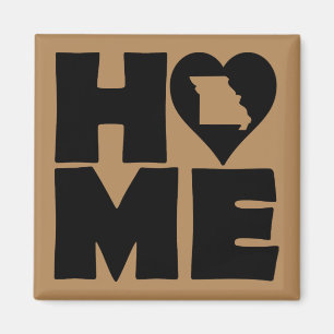 Missouri Home Heart State Fridge Magnet Magneet