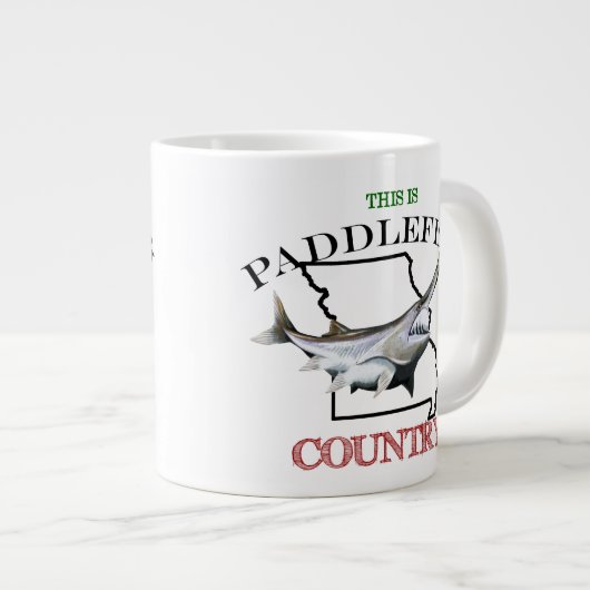 Missouri is Paddlefish Land Extra Grote Beker (Voorkant rechts)