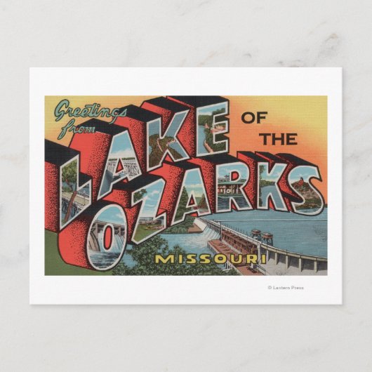 Missouri - Meer van de Ozarks 2 Briefkaart (Voorkant)