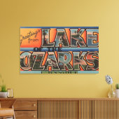 Missouri - Meer van de Ozarks 3 Canvas Afdruk (Insitu (Woonkamer))