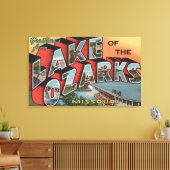Missouri - Meer van de Ozarks Canvas Afdruk (Insitu (Woonkamer))