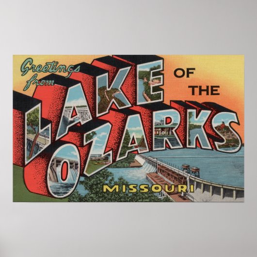 Missouri - Meer van de Ozarks Poster (Voorkant)