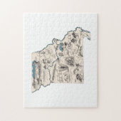Missouri Missourian Afbeelding Map Legpuzzel (Verticaal)