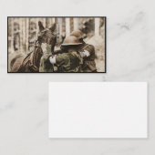 Missouri Mule in een gasmasker Afsprakenkaartje (Voorkant / Achterkant)