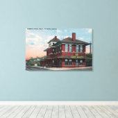 Missouri Pacific Railroad Depot Canvas Afdruk (Insitu (Houten vloer))