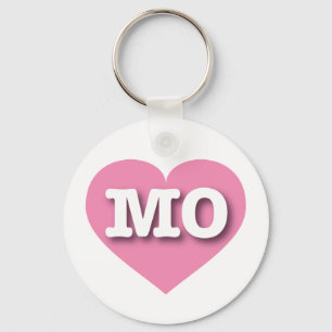 Missouri Pink Heart - Ik hou van MO Sleutelhanger