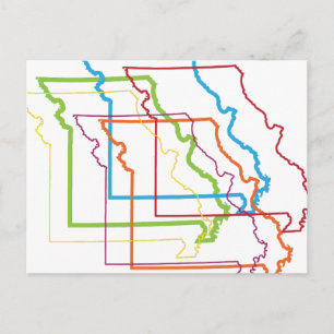 missouri pride blur briefkaart