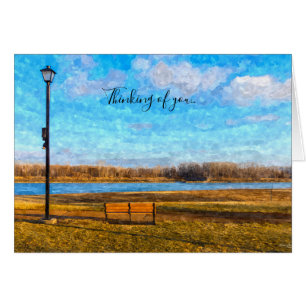 Missouri River Bench schilderachtig denkend aan U-