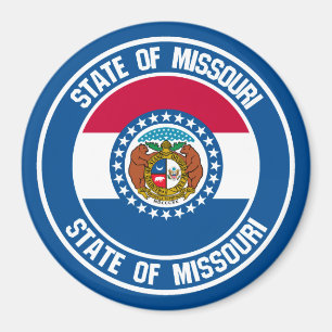 Missouri Round Emblem Magneet