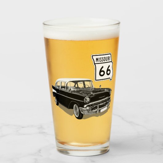 Missouri Route 66 Glas (Voorkant gevuld)