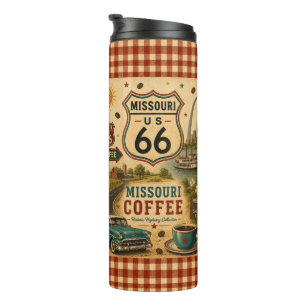Missouri Route 66 koffie reisdrankware cadeau Thermosbeker