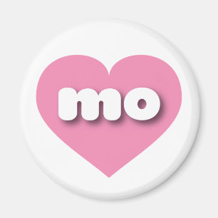 Missouri roze hart - Ik hou van mo Magneet