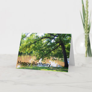 Missouri Shoal Creek Mannen Summer Photo Birthday Kaart