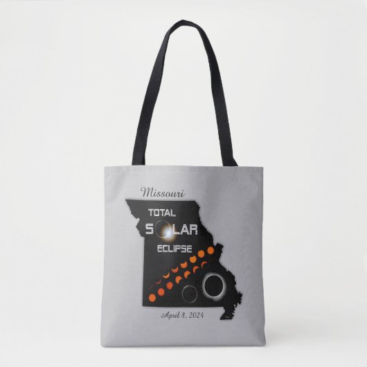 Missouri Solar Eclipse Canvas tas (Voorkant)