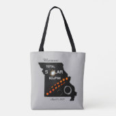 Missouri Solar Eclipse Canvas tas (Achterkant)