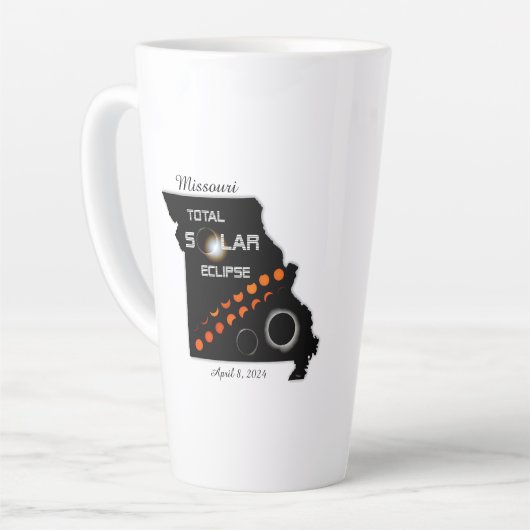 Missouri Solar Eclipse Latte Mug (Angle gauche)