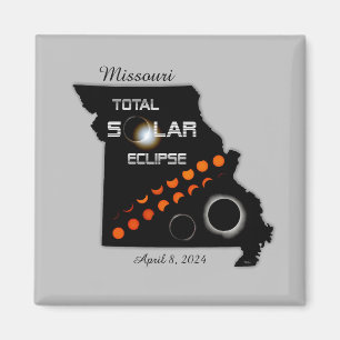 Missouri Solar Eclipse Magnet Carré