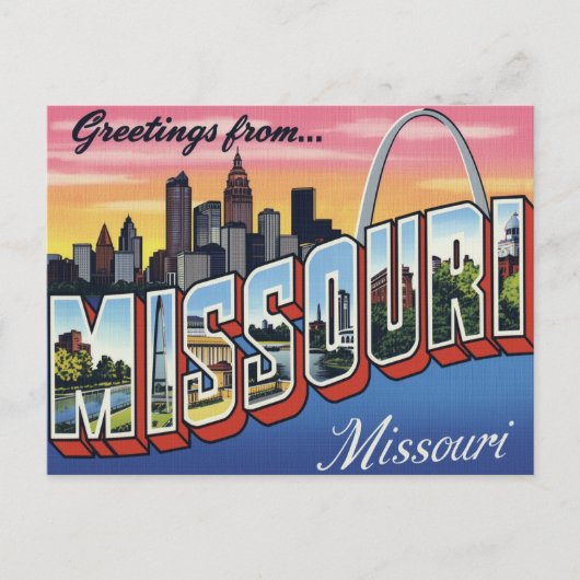 Missouri St. Louis Gateway Arch Briefkaart (Voorkant)