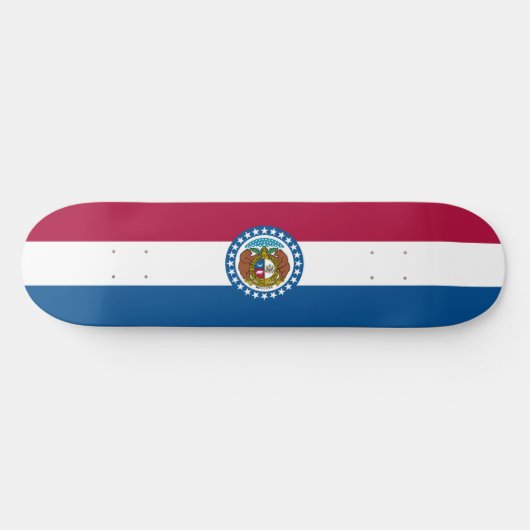 Missouri Staatsvlag Skateboard (Horizontaal)