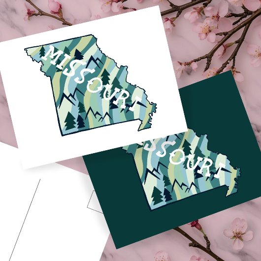 Missouri State geïllustreerde kaart