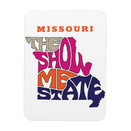 Missouri State Nickname Word Art Magneet