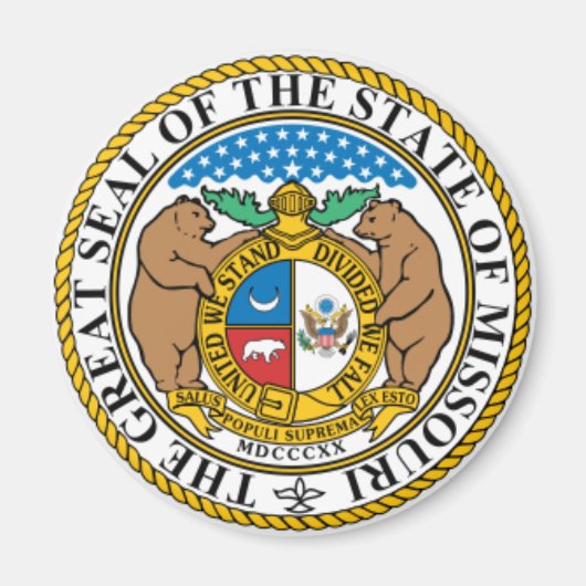 Missouri State Seal Magnet Magneet (Voorkant)