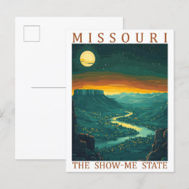 Missouri the Show Me State USA Travel Place Briefkaart