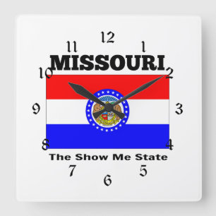 Missouri, The Show Me State Vierkante Klok