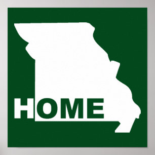 Missouri Thuis Weg Van Staat Poster Bord